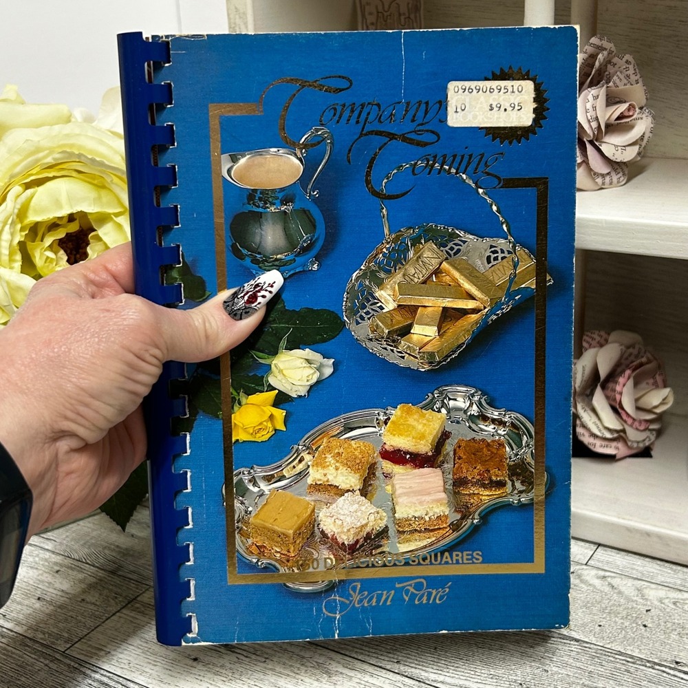 Company's Coming 150 Delicious Squares Jean Pare 1984 Spiral Bound Cookbook Vtg